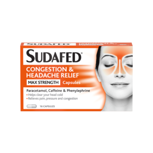 Sudafed congestion and headache relief tablet