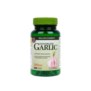 Odourless garlic capsules